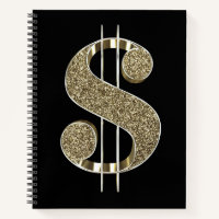 SYMBOLE Dollar Parties scintillant or