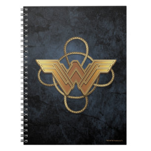 Carnet Symbole d'or Wonder Woman sur Lasso