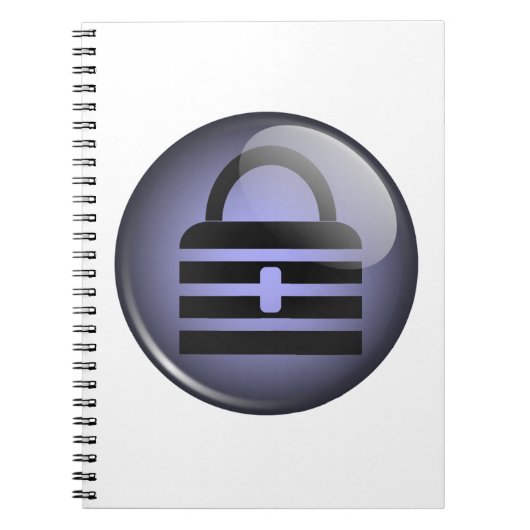 Carnet Symbole du bouton Keypass (Devant)