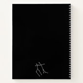 Carnet Symbole Gemini Constellation et Zodiaque (Dos)