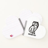 Carnet Symbole hibou noir (Intérieur)