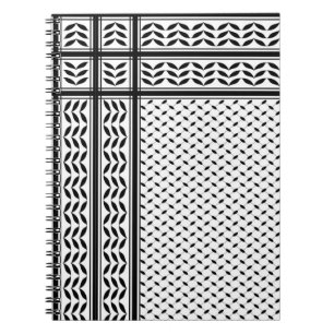 Carnet Symbole Keffiyeh de la Palestine Motif de résistan