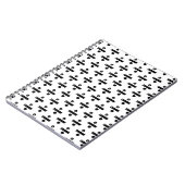 Carnet Symbole mathématique "Divide" noir et blanc Lino C (Côté gauche)