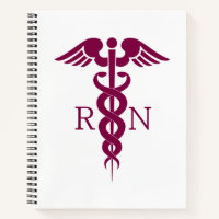 Symbole Médicale rouge Caduceus Nurse