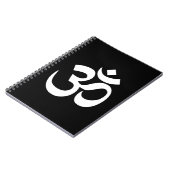 Carnet Symbole Om noir et blanc (Côté gauche)