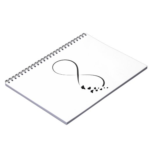 Carnet Symbole papillon infini (Côté gauche)