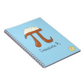 Carnet Symbole Pi Chocolat Math drôle (Côté Droit)