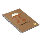 Carnet Symbole Pi Chocolat Math drôle (Côté Droit)