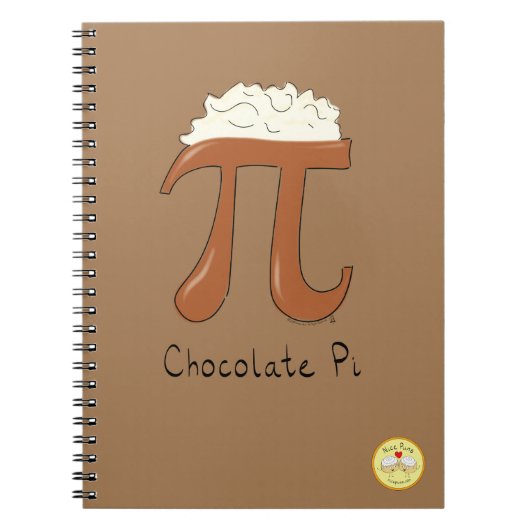 Carnet Symbole Pi Chocolat Math drôle (Devant)
