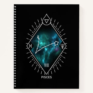 Carnet Symbole Poissons Constellation et Zodiaque