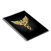 Carnet Symbole Polygonal Or Caduceus (Côté Droit)