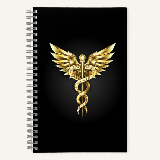 Carnet Symbole Polygonal Or Caduceus (Recto)