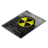 Carnet Symbole radioactif Grunge (Côté gauche)