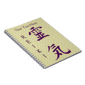 Carnet Symbole Reiki Violet Personnalisé (Côté Droit)