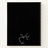 Carnet Symbole sagittaire de la constellation et du zodia (Dos)