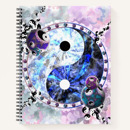 Carnet Symbole spirituel Yin Yang (Devant)