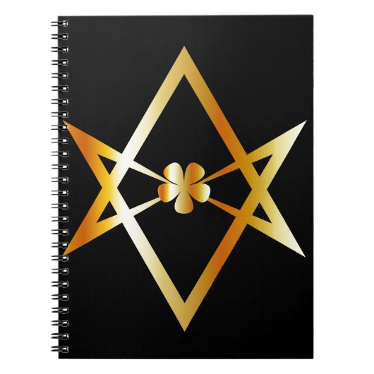 Carnet Symbole unicursale de hexagram (Devant)