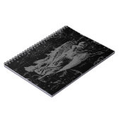 Carnet Symbole Virgo Constellation Hevelius Décor noir (Côté gauche)