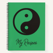Carnet Symbole Yin Yang - conception de tatouage solide (Devant)