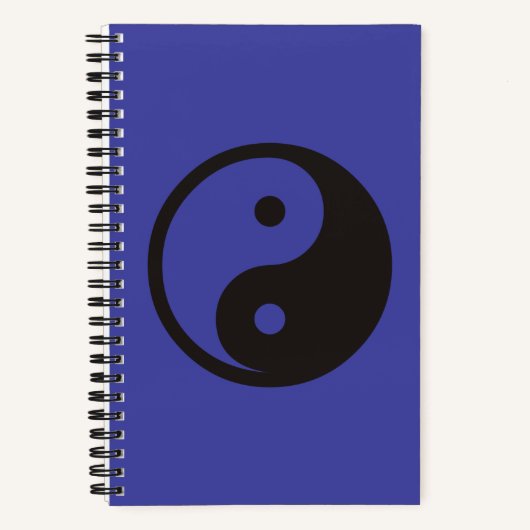Carnet Symbole Yin Yang - conception de tatouage solide (Recto)