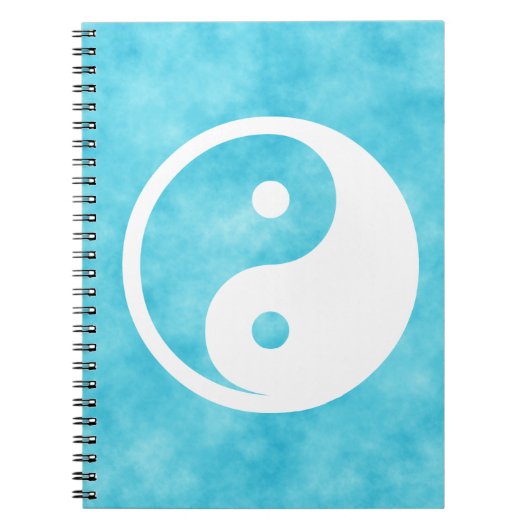 Carnet Symbole Yin Yang - dessin de tatouage solide 2 (Devant)