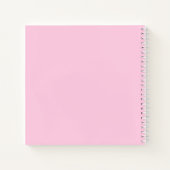 Carnet Symbole Yin Yang Rose bleu Monogramme (Dos)