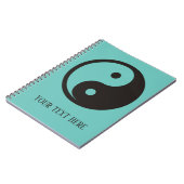 Carnet Symbole Yin Yang - tatouage solide (Côté gauche)