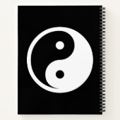 Carnet Symbole Yin Yang - tatouage solide design 2 (Dos)