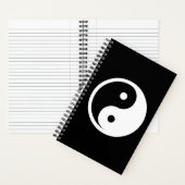 Carnet Symbole Yin Yang - tatouage solide design 2 (À l'intérieur)