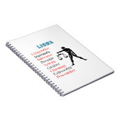 Carnet Symbole ziodiaque Libra Horoscope (Côté Droit)