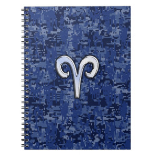 Carnet SYMBOLE Zodiaque Aries sur la caméra numérique ble