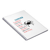 Carnet Symbole Zodiaque de l'horoscope du cancer (Côté Droit)