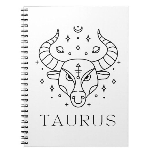 Carnet SYMBOLE Zodiaque Taurus (Devant)
