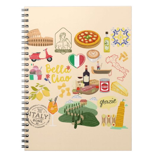 Carnet Symboles de l'Italie (Devant)