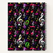 Carnet Symboles musicaux Design Motif (Dos)