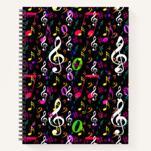 Carnet Symboles musicaux Design Motif