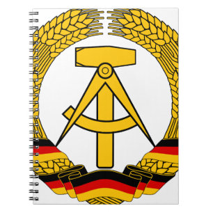 Carnet Symbolisez le der RDA - emblème national de la RD