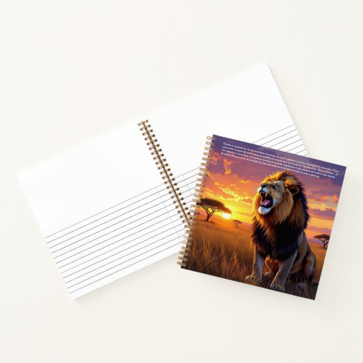 Carnet Symbolisme du lion (Intérieur)