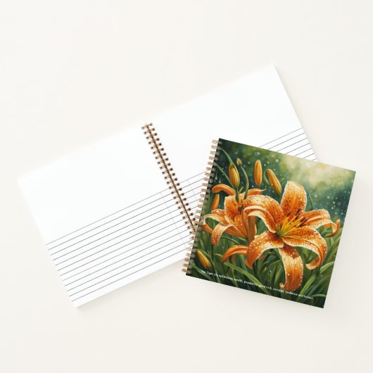 Carnet Symbolisme du lis tigré (Intérieur)