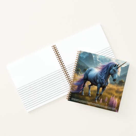 Carnet Symbolisme Unicorne Couverture rigide (Intérieur)