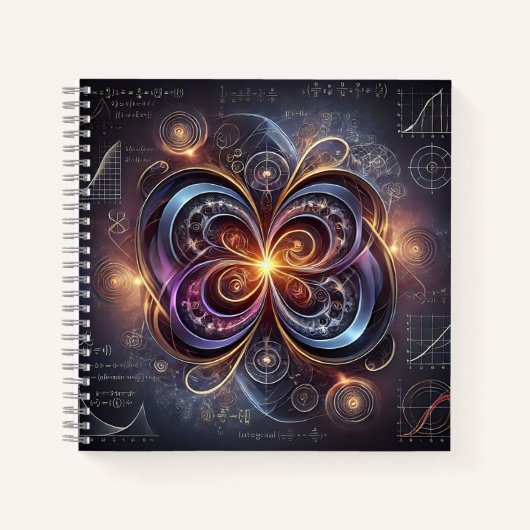 Carnet Symétrie, équations et art scientifique (Devant)