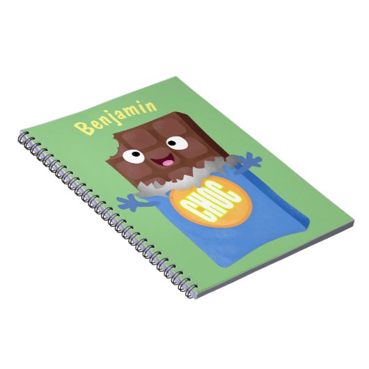 Carnet Sympa chocolat chocolat bonbon bar personnage de d (Côté Droit)