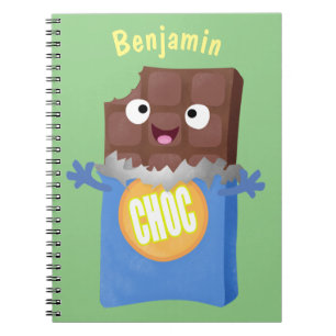 Carnet Sympa chocolat chocolat bonbon bar personnage de d