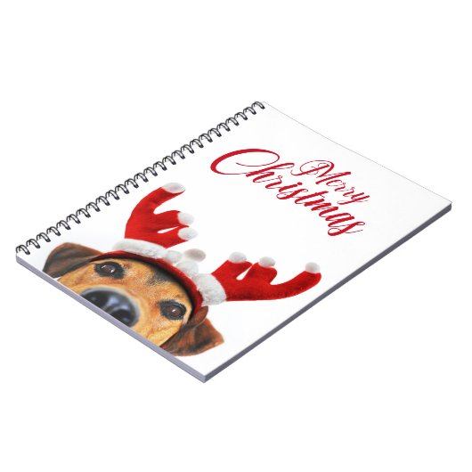 Carnet Sympa Christmas Chien Reindeer Antler Headband (Côté gauche)
