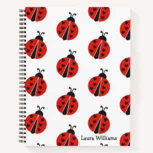 Carnet Sympa Red Ladybug Personnalisé