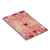 Carnet Sympathique main dans l'amour Signe Valentine (Côté Droit)