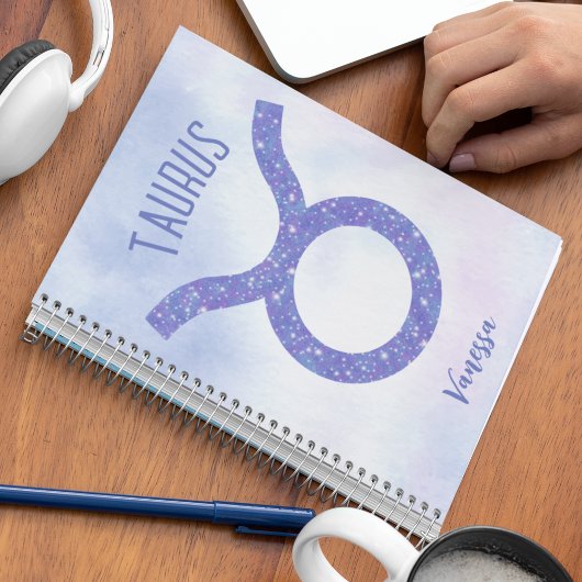 Carnet Sympathique Taurus Astrologie Signe Personnalisé V