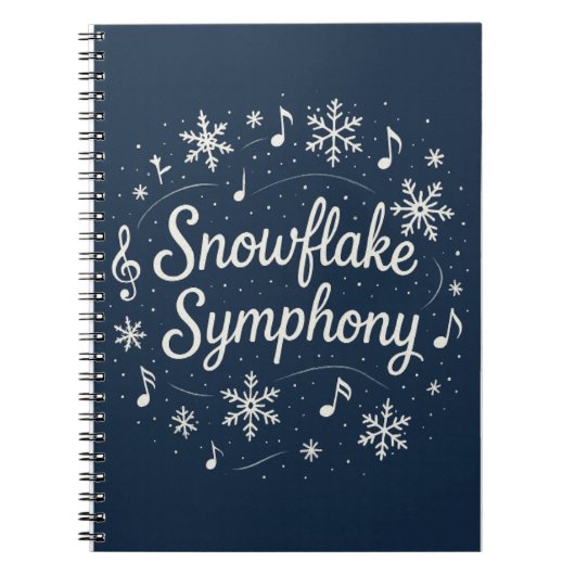 Carnet Symphonie de flocon de neige (Devant)