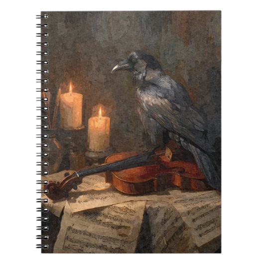 Carnet Symphonique noir corbeau (Devant)