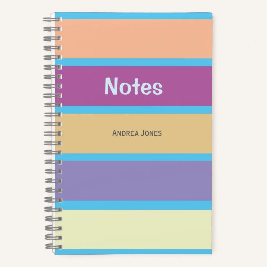 Carnet Symte Trendy Monogrammed Full Name Notes (Recto)